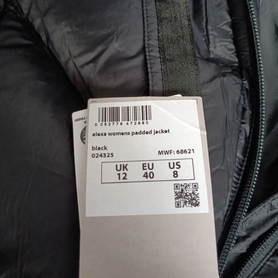 MOUNTAIN WAREHOUSE ALEXA WOMEN'S PADDED JACKET - BLACK, UK 12 (EU 40, US 8)