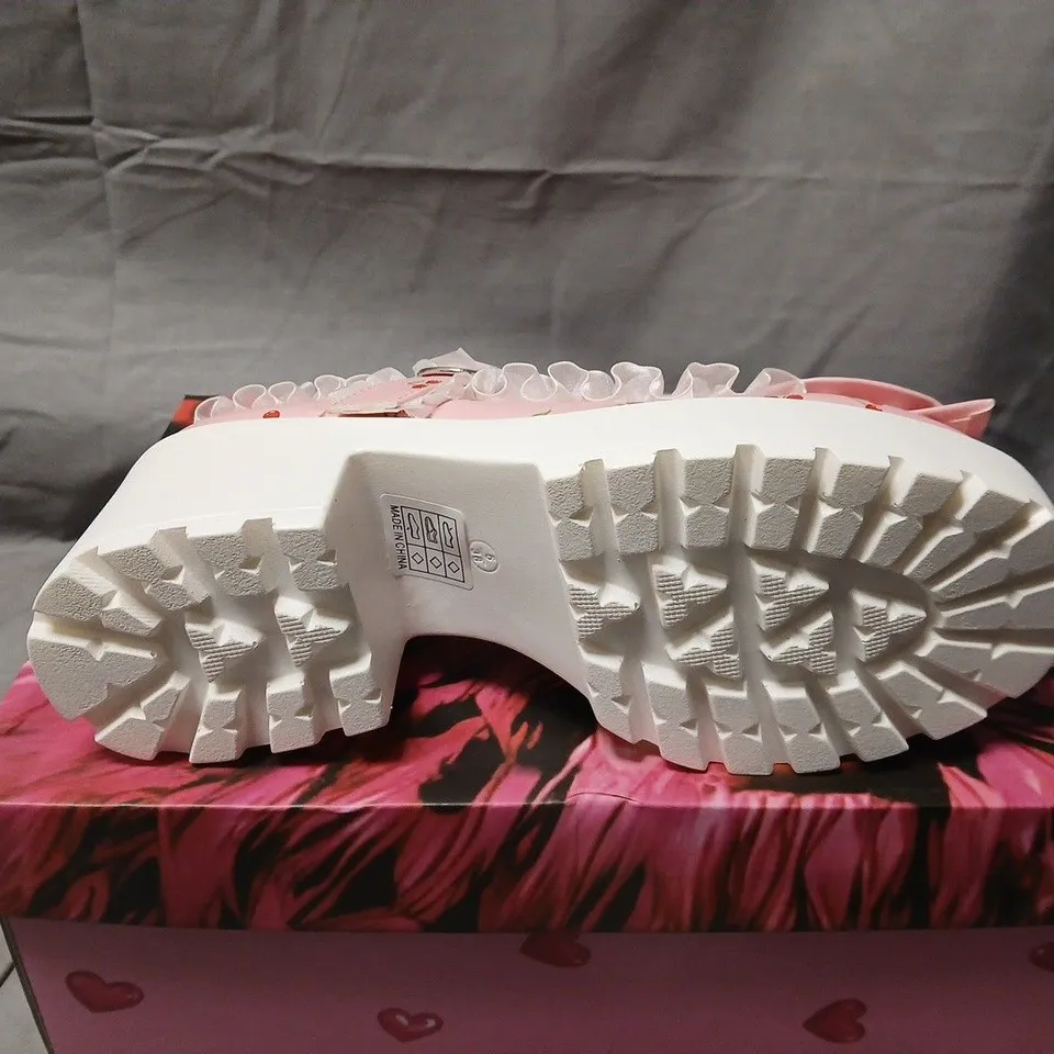 BOXED KOI TIRA MARY JANES SHOES 'PINK CHERRY BAKEWELL EDITION' - UK 5