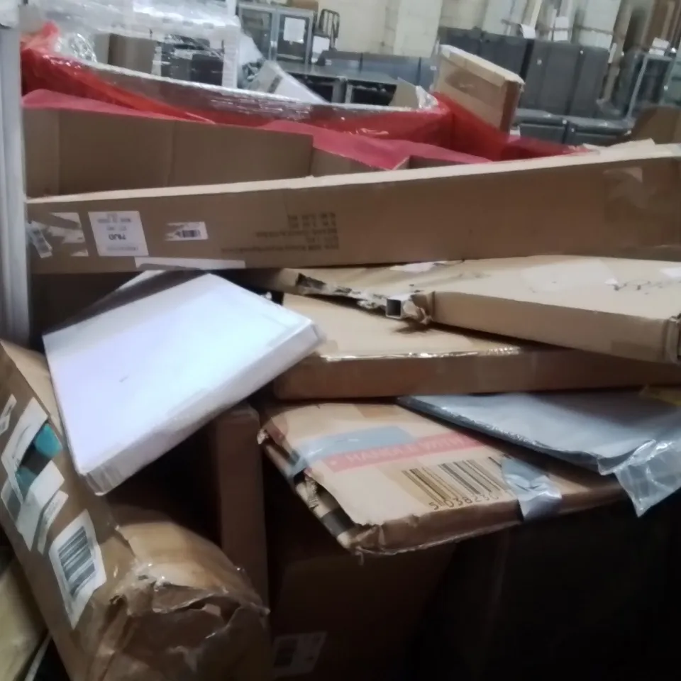 PALLET OF ASSORTED HOUSEHOLD GOODS AND PRODUCTS TO INCLUDE;TOILET RAISER,CAMERA DANCE MAT,PULL UP BAR