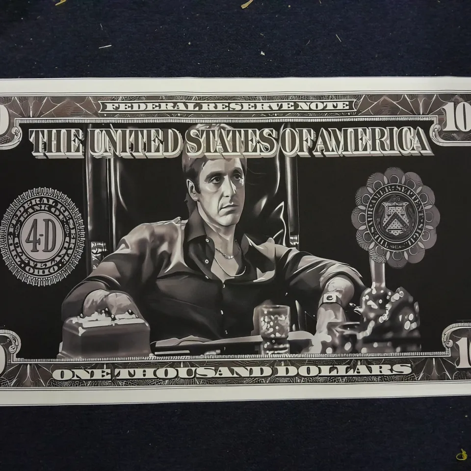 SCARFACE $1000 BANK NOTE MOVIE ART PRINT 
