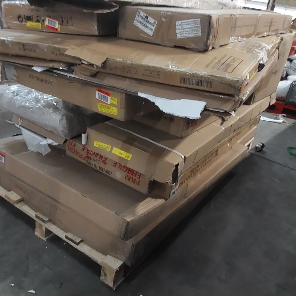 PALLET TO CONTAIN A LARGE ASSORTMENT OF FURNITURE PARTS 