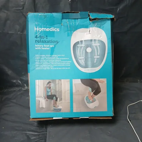 Homedics 4-in-1 Relaxation Foot Spa with Heater – Model FS-250-CB