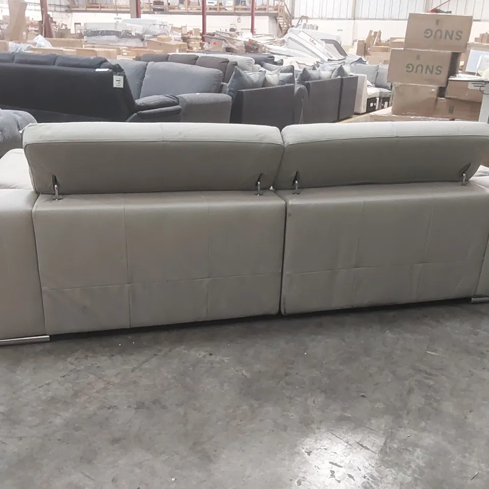 QUALITY DESIGNER BRADY ITALIAN LEATHER 4 SEATER SOFA