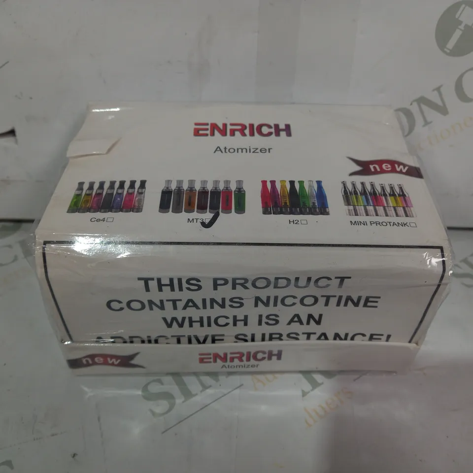 ENRICH PACK OF APPROXIMATELY 20 MT3 E-CIGARETTE ATOMIZERS IN VARIOUS COLOURS