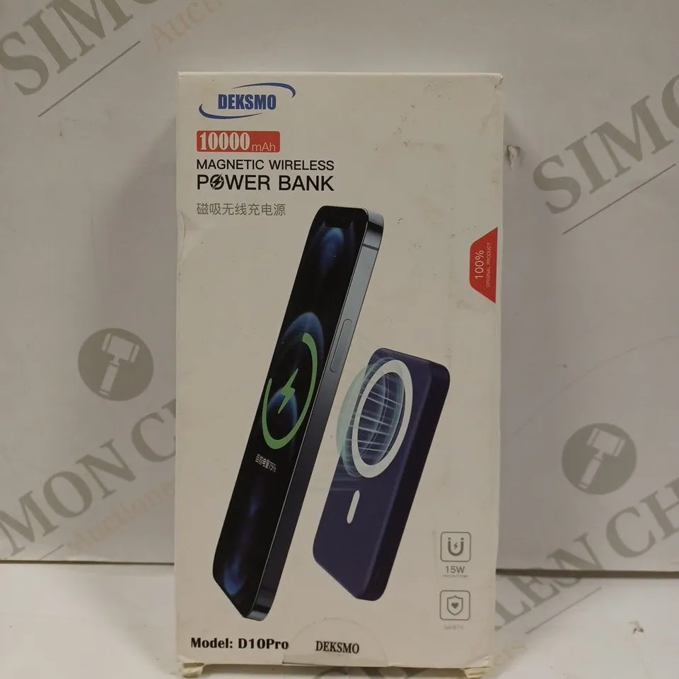 BOXED SEALED DEKSMO MAGNETIC WIRELESS POWERBANK D10PRO