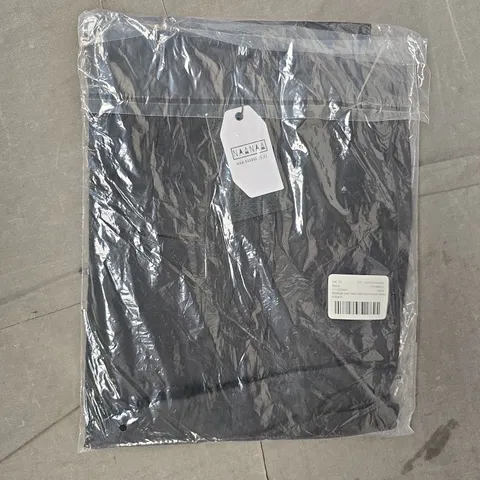 NAANAA COWL NECK SATIN PROM MAXI DRESS IN BLACK SIZE UK 10