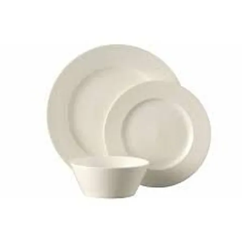 BOXED BELLEEK HOME RIPPLE APPROXIMATELY 12 PIECE DINNERWARE SET