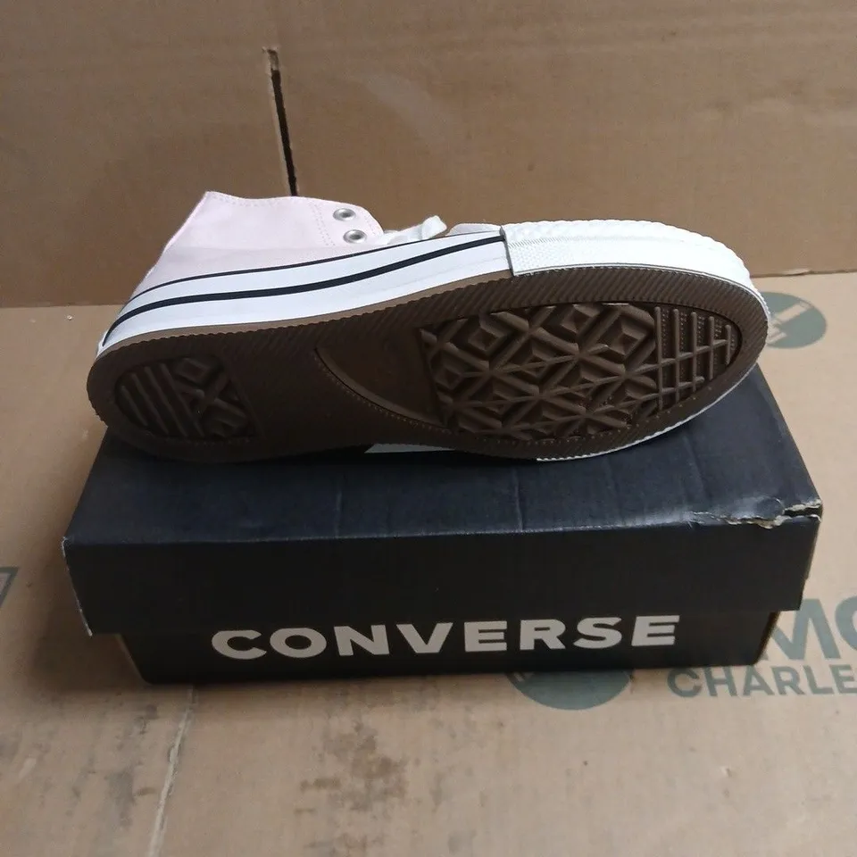 CONVERSE CHUCK TAYLOR ALL STAR PINK HIGH-TOP SNEAKERS – KID'S UK SIZE 2 BOXED