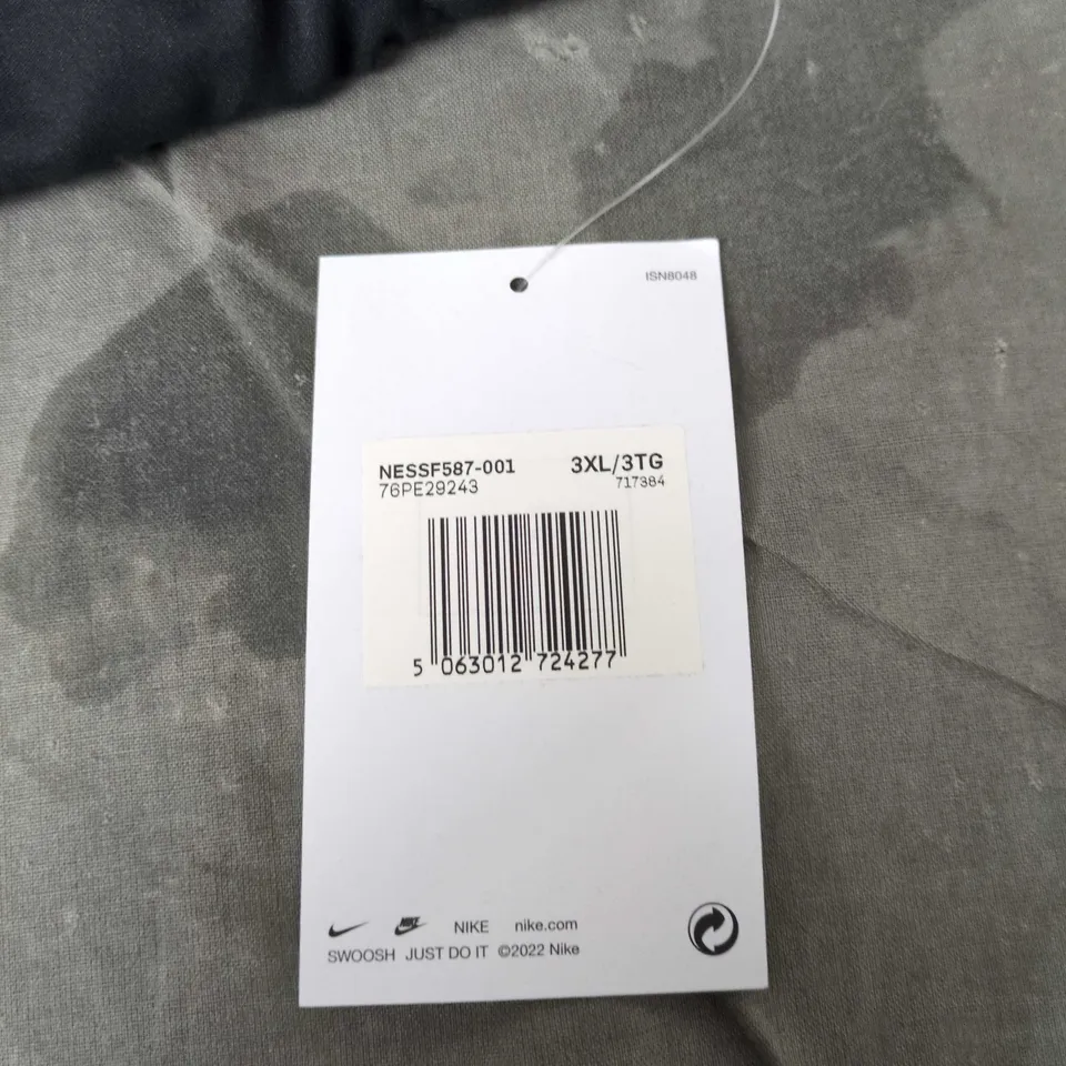 NIKE BLACK SWIM SHORTS – SWOOSH LOGO, 3XL