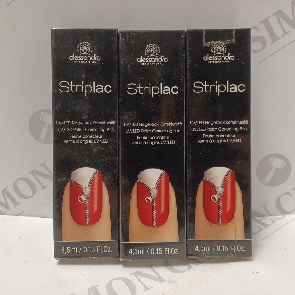 BOX OF APPROX 40 ALESSANDRO STRIPLAC UV LED NAIL POLISH CORRECTING PENS