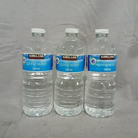 APPROXIMATELY 8 BOTTLES OF KIRKLAND SIGNATURE SPRING WATER (500ML)