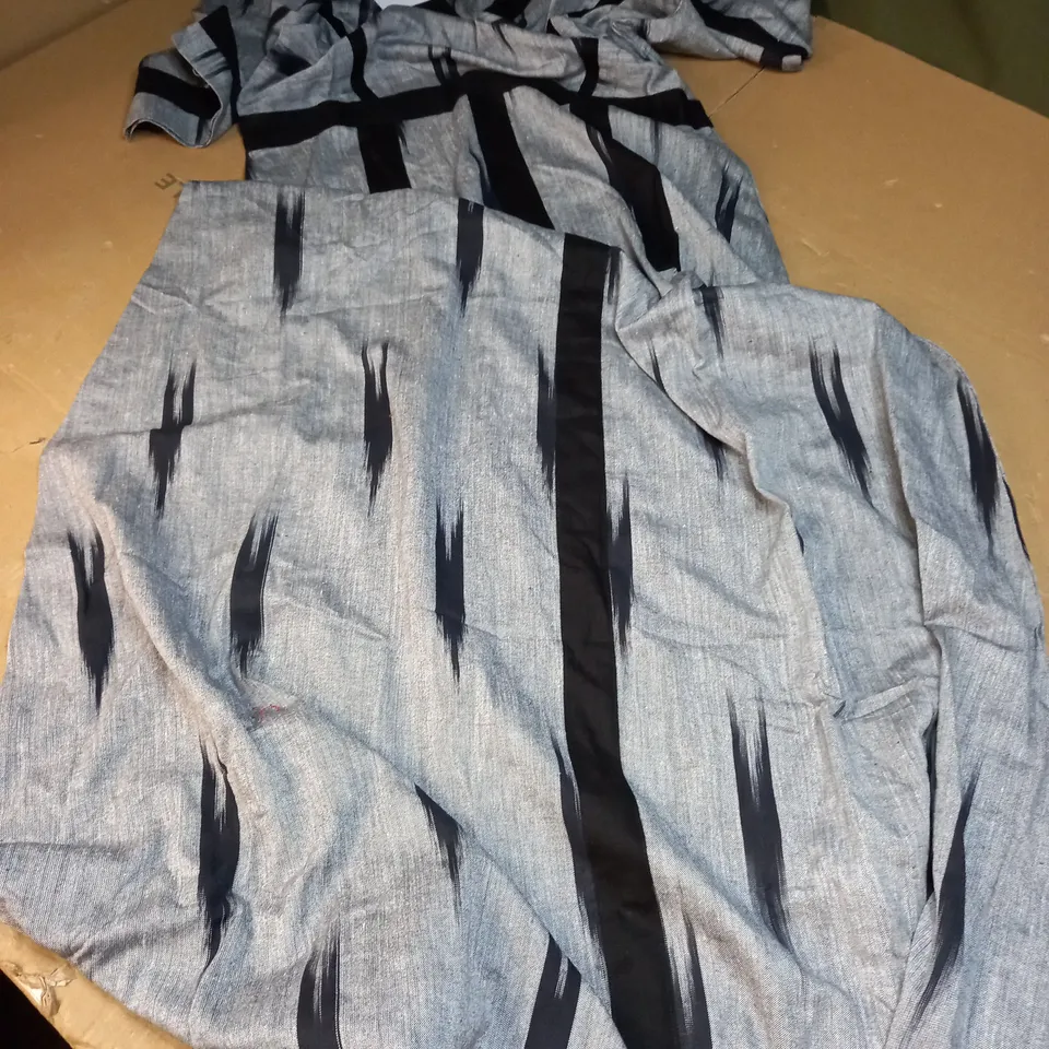 CHERUBINA MYKONOS GIRLS LARGE GREY/BLACK DRESS
