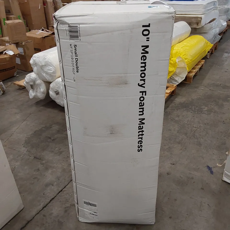 BOXED 10" MEMORY FOAM 4FT SMALL DOUBLE MATTRESS 