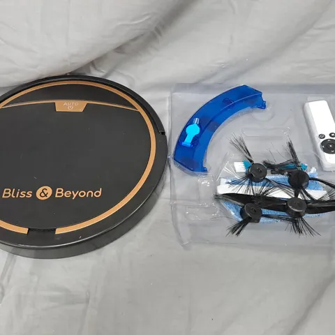BLISS & BEYOND ROBOT VACUUM CLEANER – BOXED WITH REMOTE AND BRUSHES