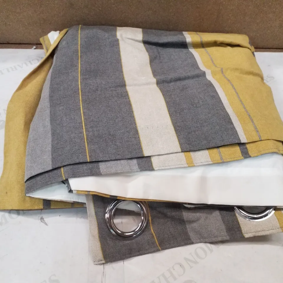 WHITWORTH STRIPE COTTON SHEER CURTAIN PAIR (SET OF 2)