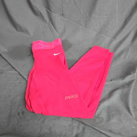 NIKE PRO LEGGINGS IN PINK SIZE S