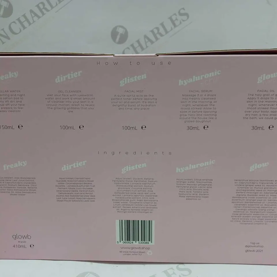 GLOW B BEAUTY BUNDLE 5 STEPS SKIN CARE COLLECTION