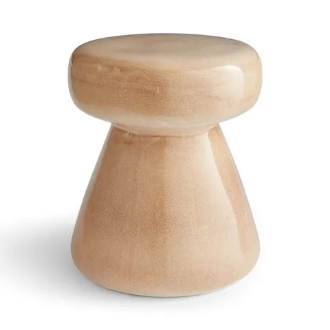 BOXED ALBIE CERAMIC SIDE TABLE OLIVE