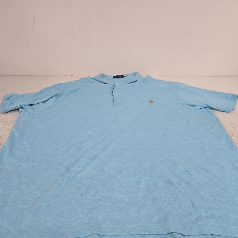 POLO RALPH LAUREN POLO SHIRT – LIGHT BLUE – 3XB (BIG AND TALL RANGE)