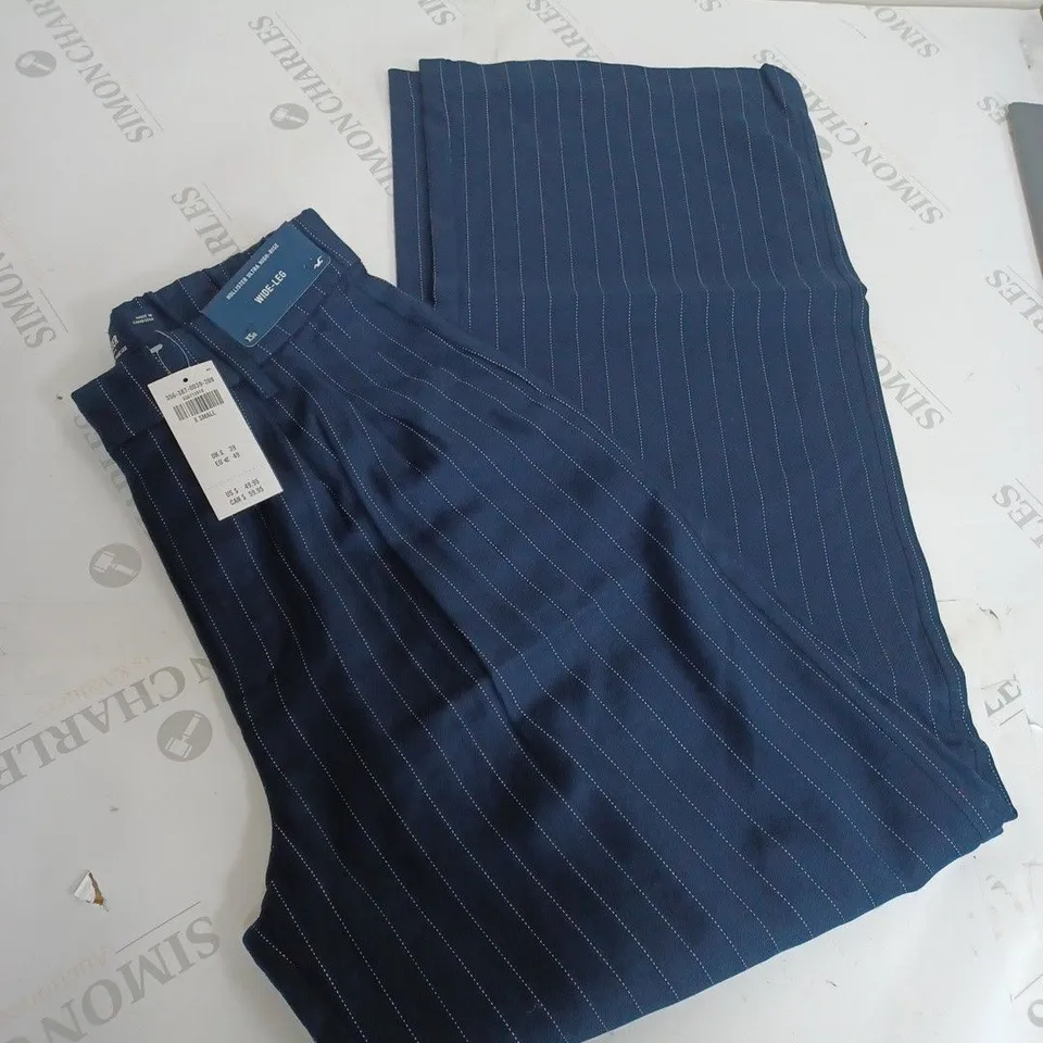 HOLLISTER WIDE LEG NAVY BLUE PANTS SIZE XS 
