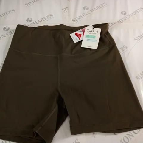TALA SKINLUXE HIGH WAISTED CYCLING SHORTS IN DARK OLIVE - XL