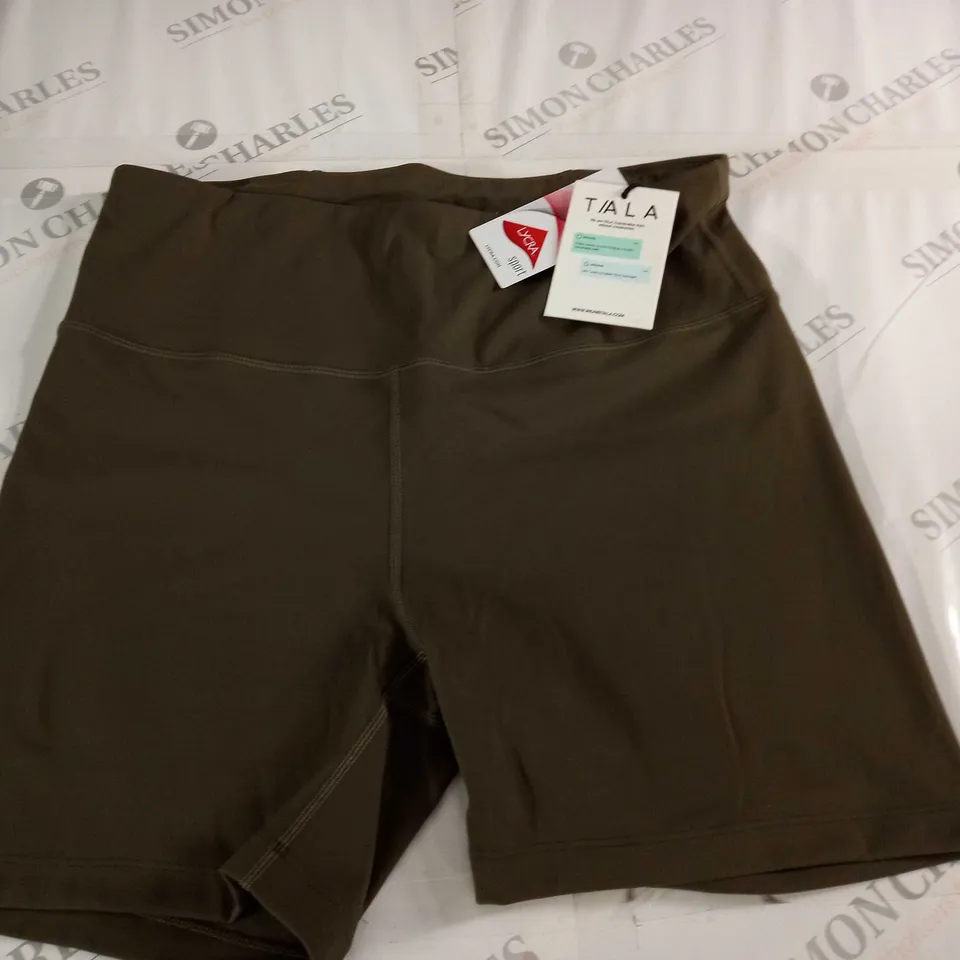 TALA SKINLUXE HIGH WAISTED CYCLING SHORTS IN DARK OLIVE - XL