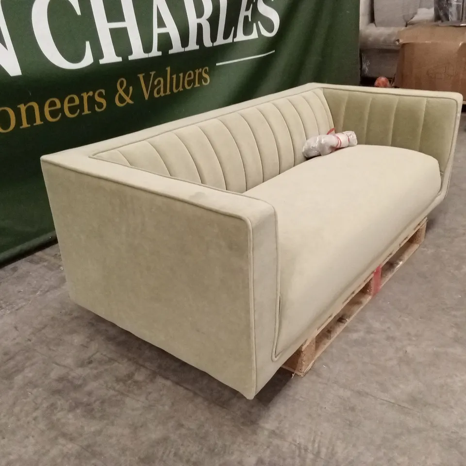 DUSK MADISON 2 SEATER SOFA - OLIVE VELVET