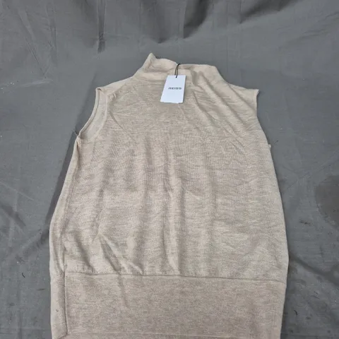 REISS HARPER SLEEVELESS SLOUCH TOP IN NEUTRAL SIZE S
