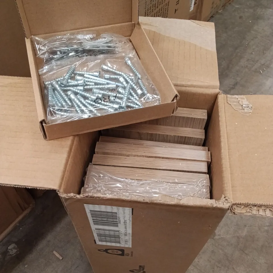 BOXES VIDAXL WALL MOUNTED SHELVES - NATURAL (1 BOX)