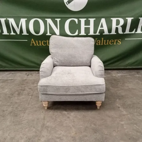 HEPBURN FABRIC ARMCHAIR - GREY