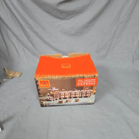 BOXED THREE KINGS GINGERBREAD TRAIN LIGHT UP ADVENT CALENDAR