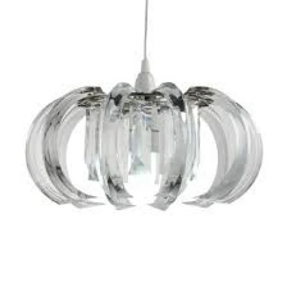 BOXED AUCUBA 1-LIGHT SILVER PENDANT (1 BOX)