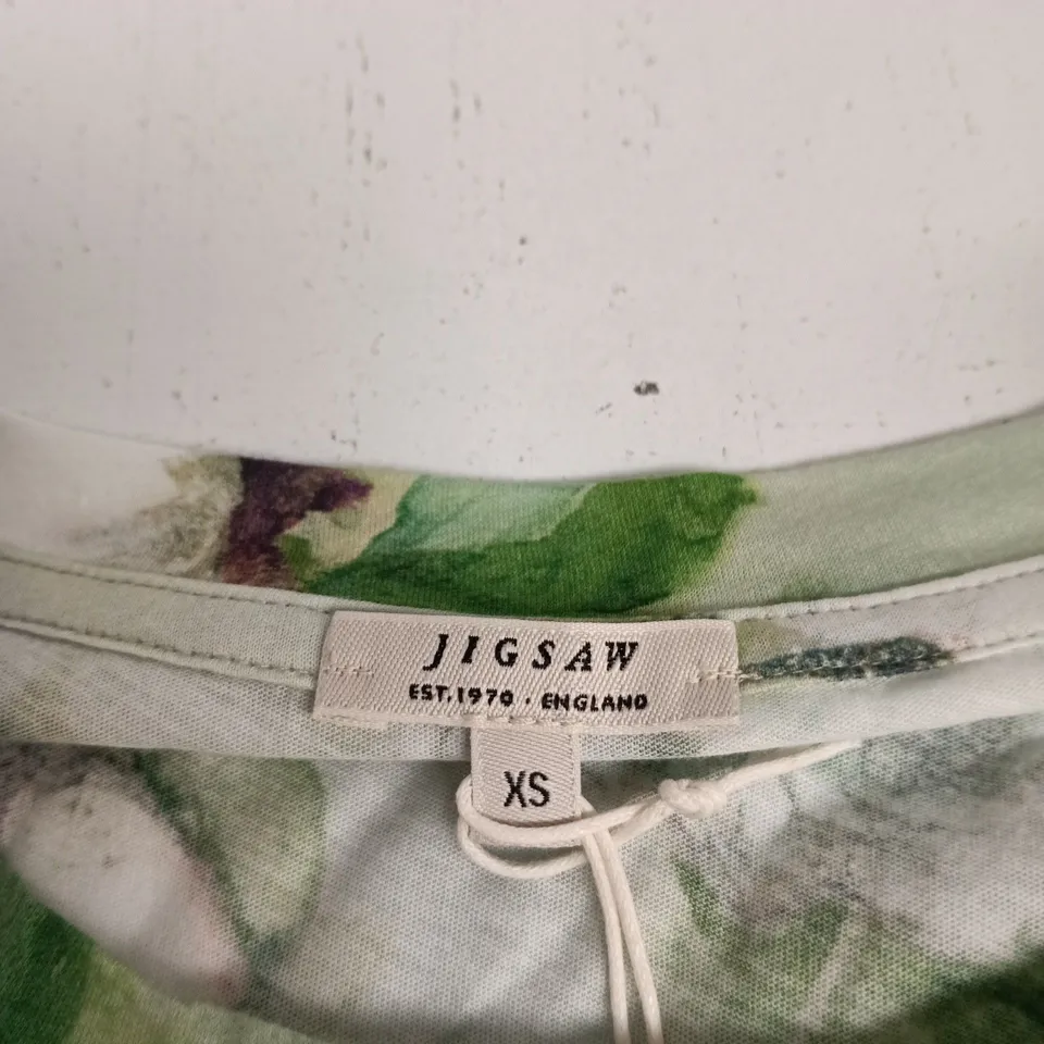 JIGSAW SKETCH ROSE PRINT TANK TOP – FLORAL SLEEVELESS UK XS