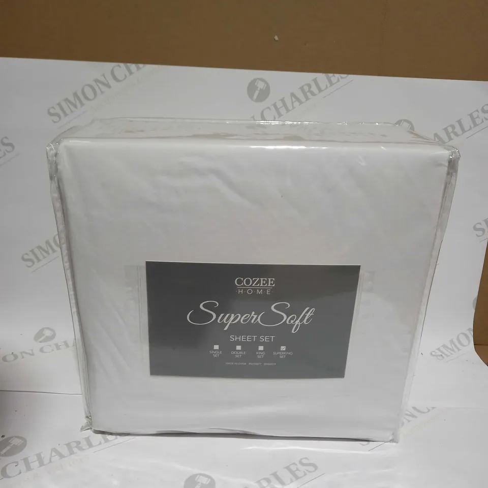 COZEE HOME SUPERSOFT SHEET SET - SUPERKING