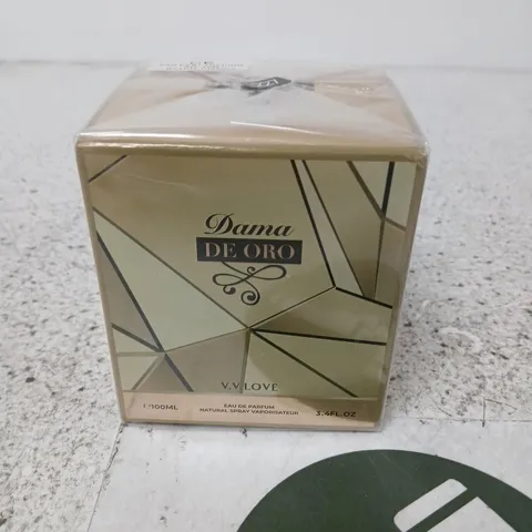 BOXED AND SEALED DAMA DE ORO V.V.LOVE EAU DE PARFUM 100ML