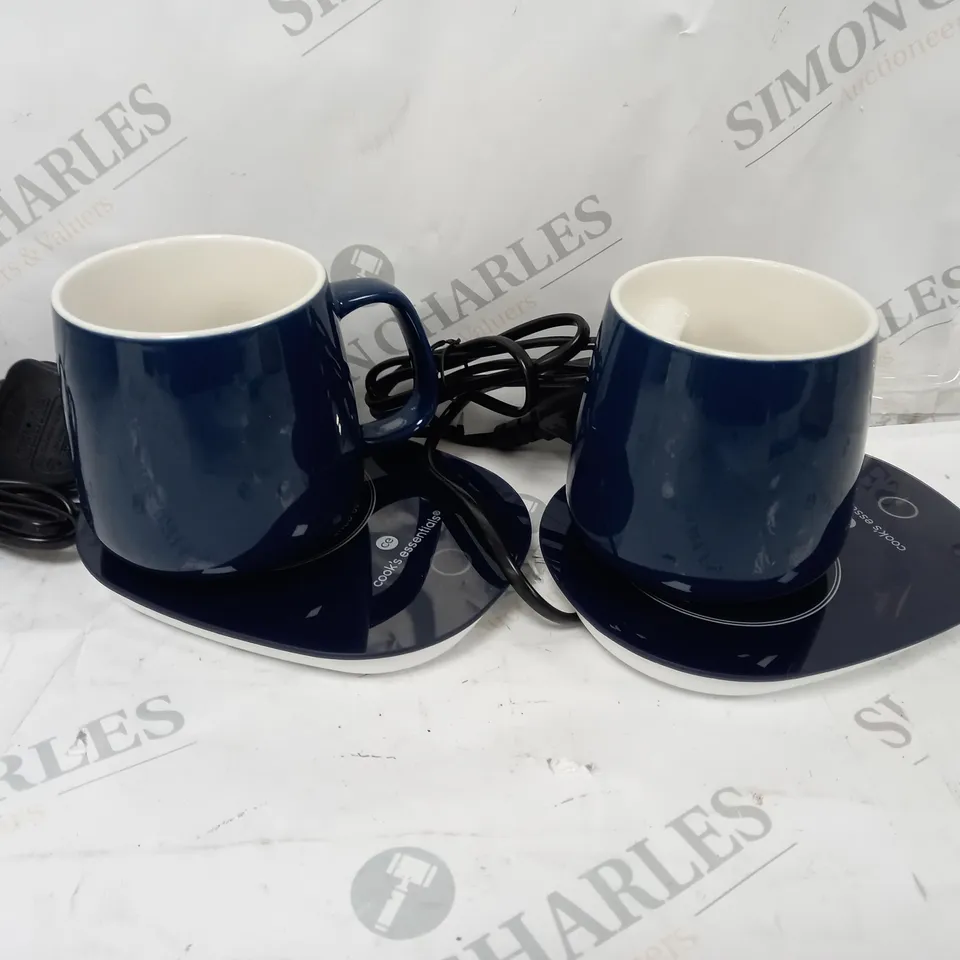 COOK'S ESSENTIALS SET OF 2 MUG WARMER GIFT SET