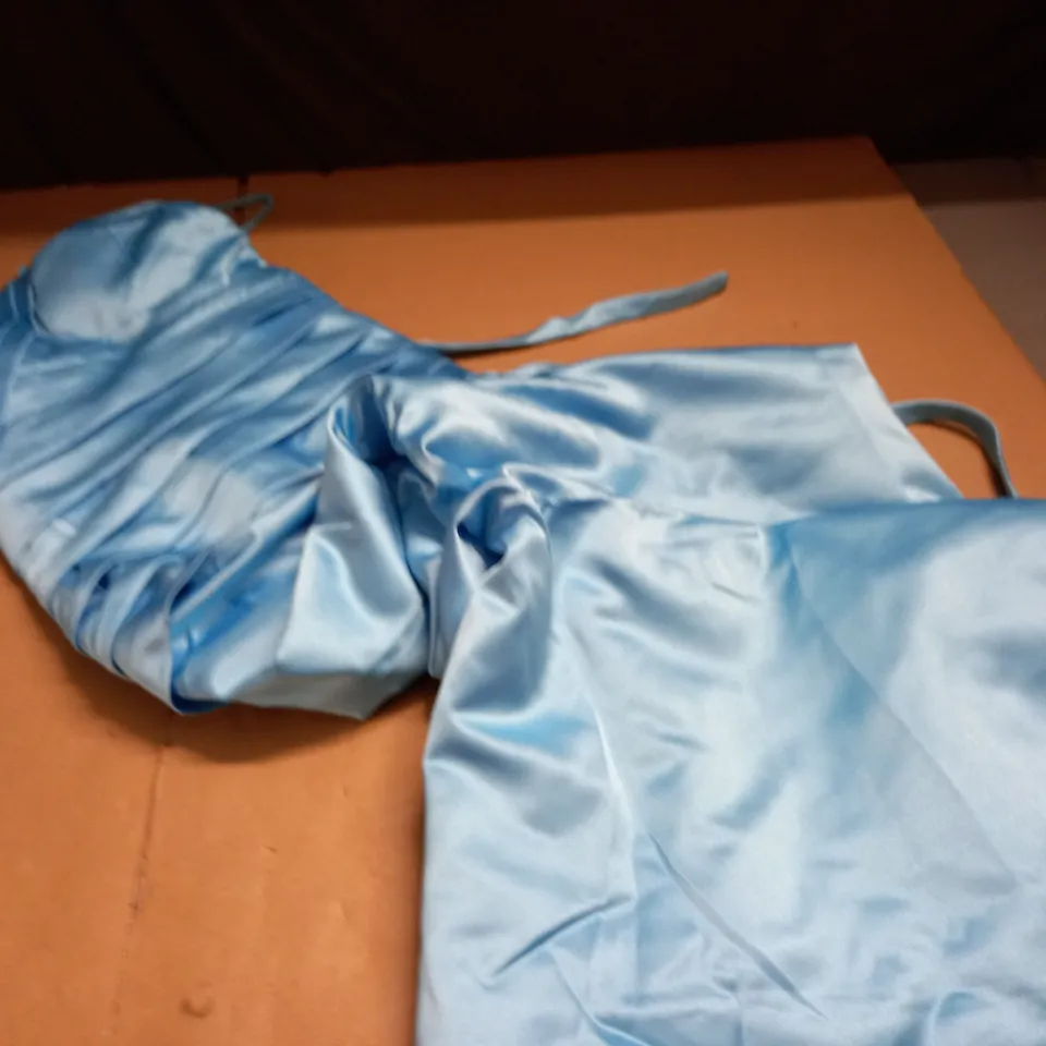 LIGHT BLUE OCCASION DRESS - SIZE UNSPECIFIED