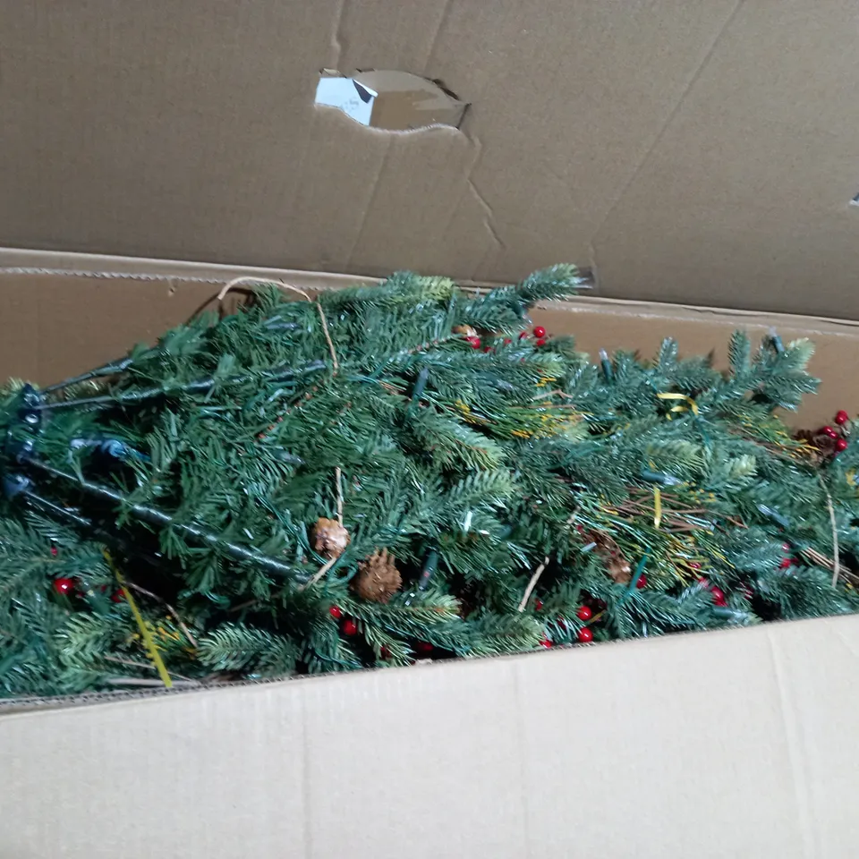 BOXED ALISON CORK SUGAR SPRUCE CHRISTMAS TREE - 6FT NATURAL- COLLECTION ONLY