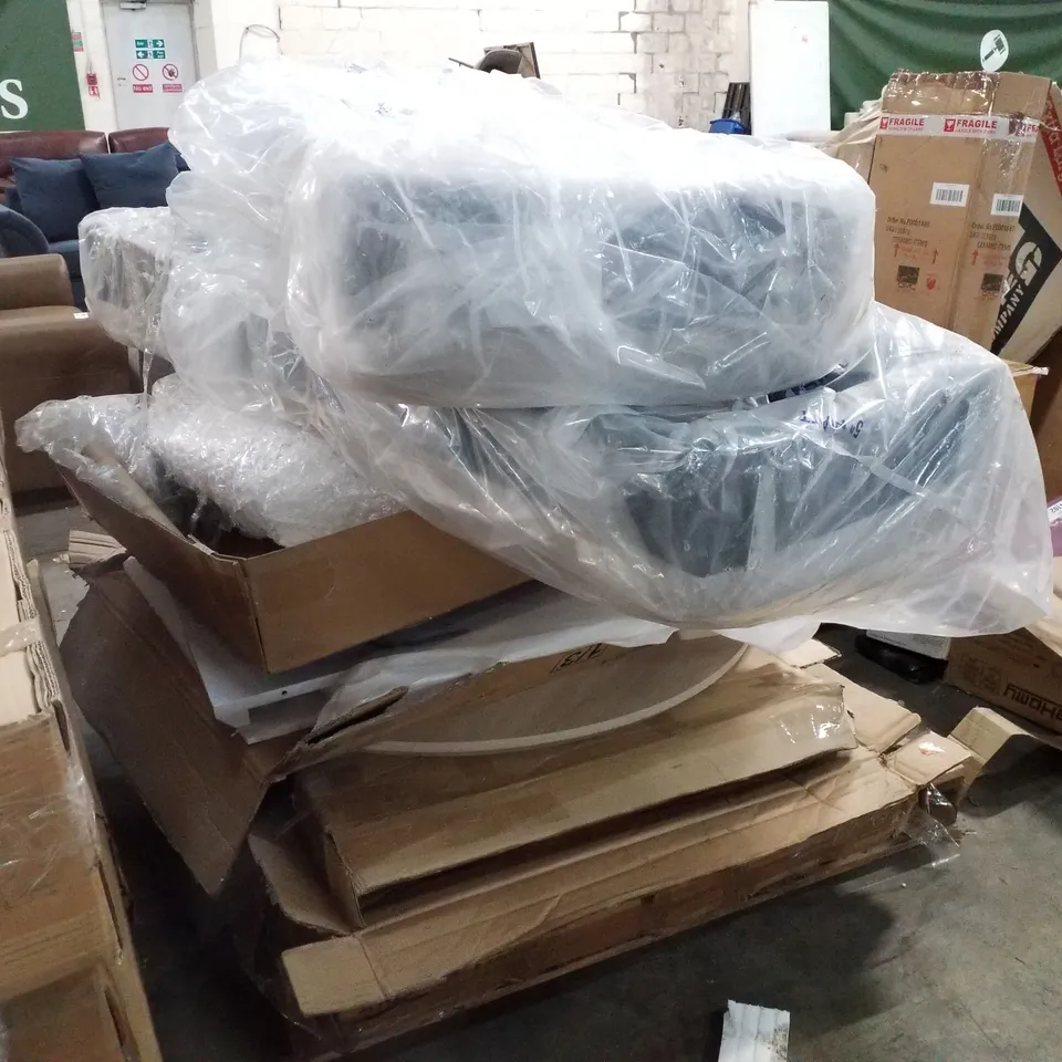 PALLET CONTAINING ASSORTED FURNITURE PARTS 