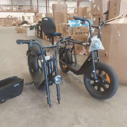 2x ZINC ELECTRIC SCOOTERS WITH MISSING PARTS