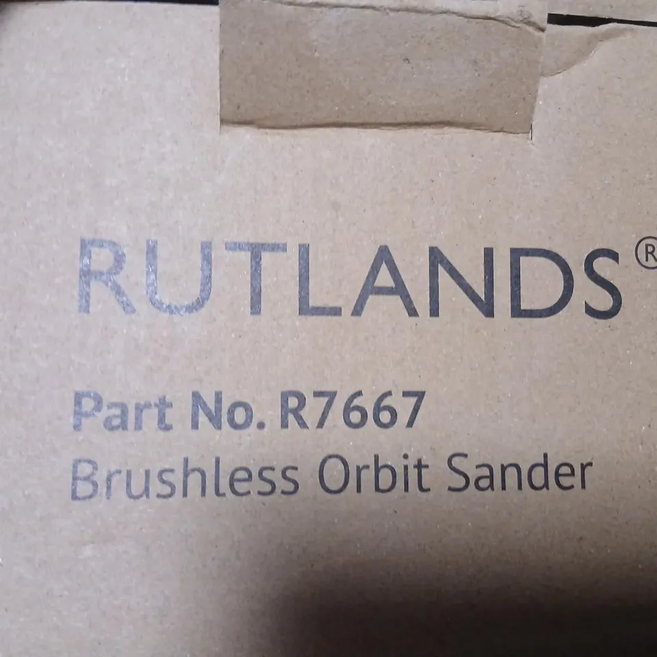 RUTLANDS BRUSHLESS ORBIT SANDER – R7667