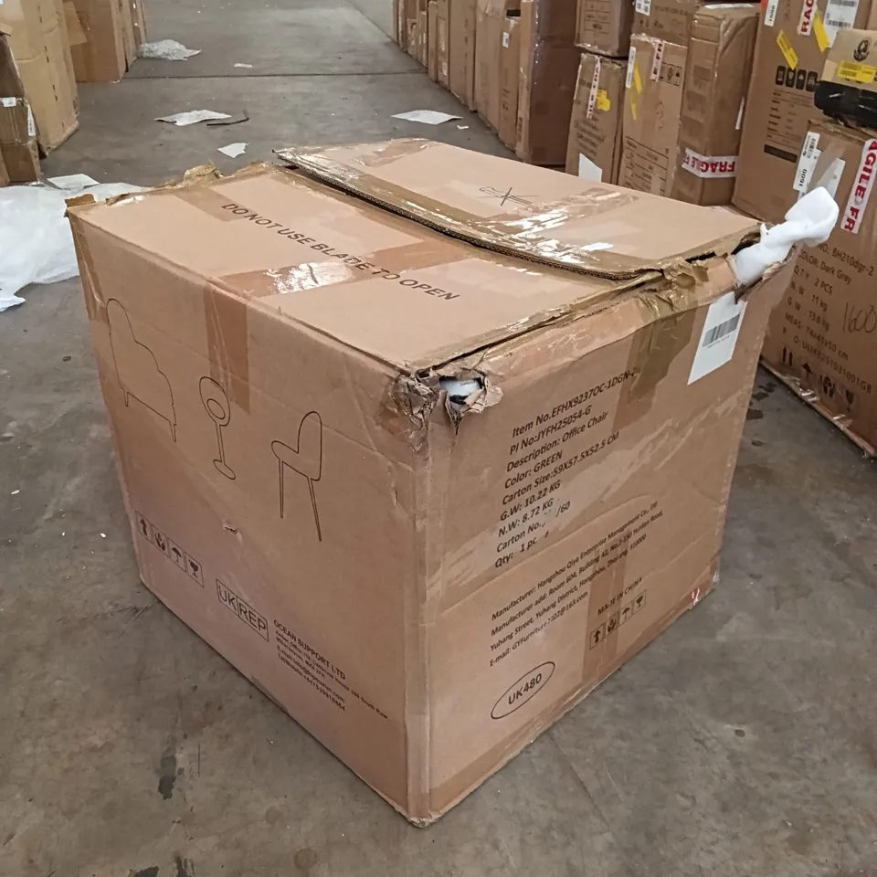 BOXED OFFICE CHAIR - GREEN (1 BOX)