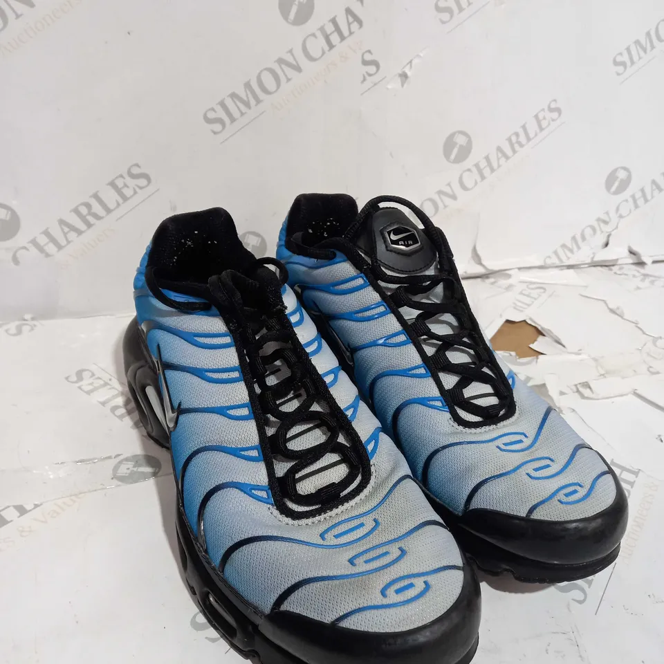 MENS NIKE AIR TN TRAINERS BLUE & WHITE - UK SIZE 7.5