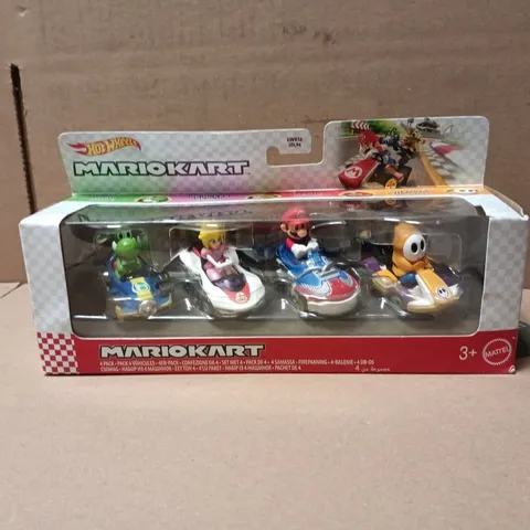BOXED MATTEL HOT WHEELS COLLECTORS MARIO KART 4-PK ASSORTMENT