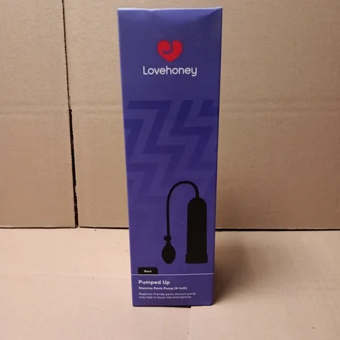 SEALED LOVEHONEY PUMPED UP STAMINA 8" PENIS PUMP 