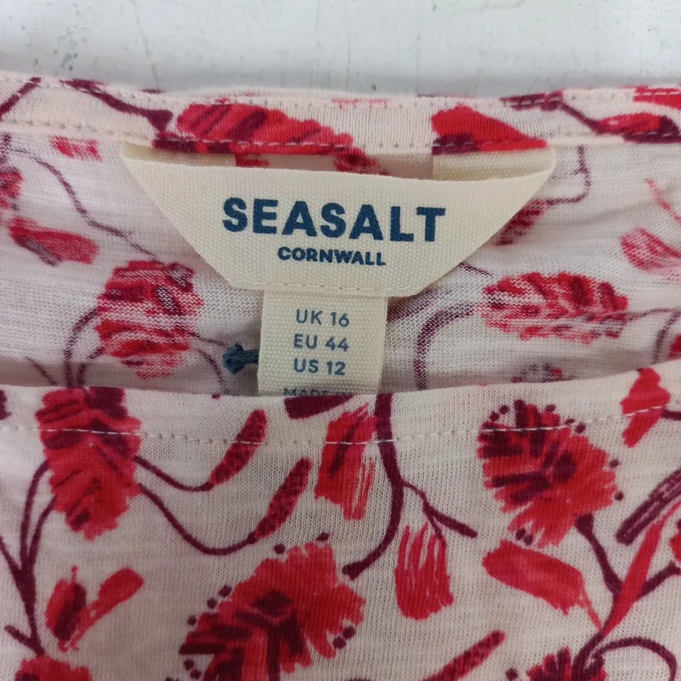 SEASALT CORNWALL FLORAL TOP – UK 16 (EU 44, US 12)