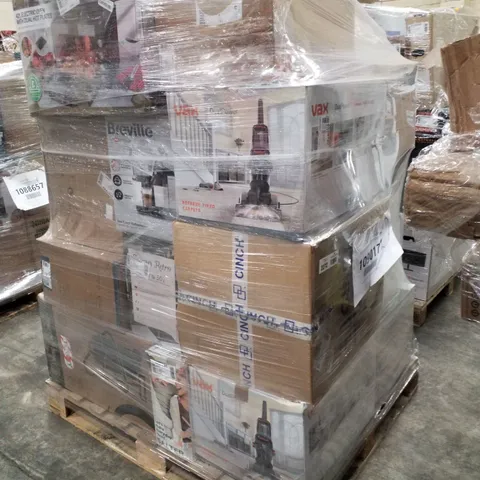 PALLET OF APPROXIMATELY 25 UNPROCESSED RAW RETURN HOUSEHOLD AND ELECTRICAL GOODS TO INCLUDE;