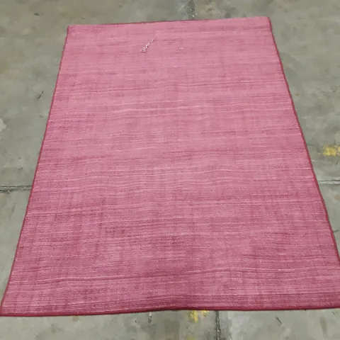 PINK INDOOR RUG – FLATWEAVE, HOME DECOR 165X120CM APPROXIMATELY