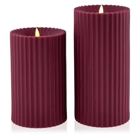 My Garden Stories Set of 2 Fluted Outdoor Wax Candles