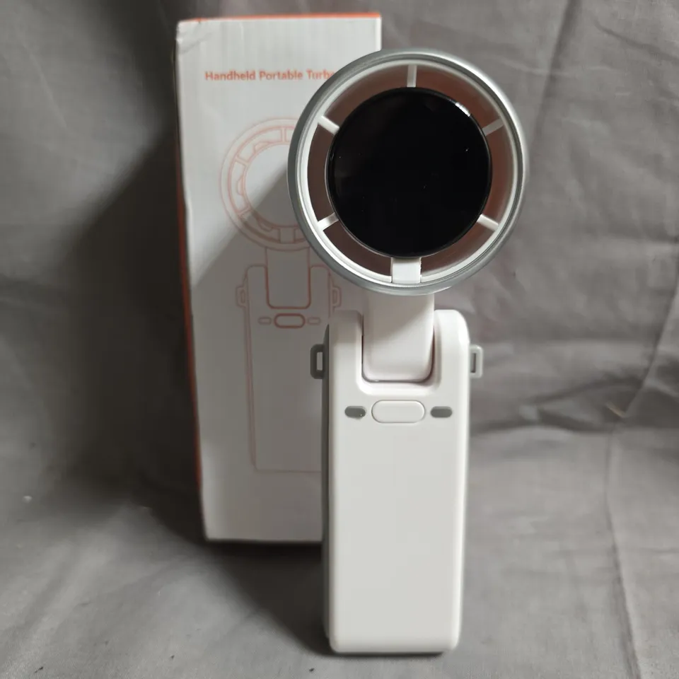 HANDHELD PORTABLE TURBO FAN IN WHITE